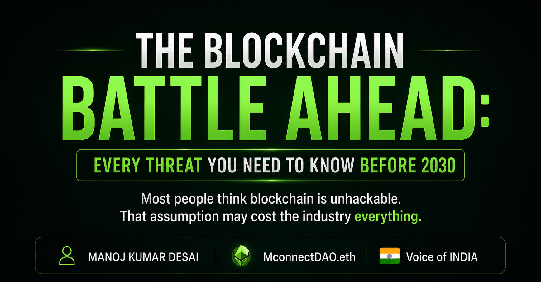 The Blockchain Battle Ahead: Every Threat You Need to Know Before 2030