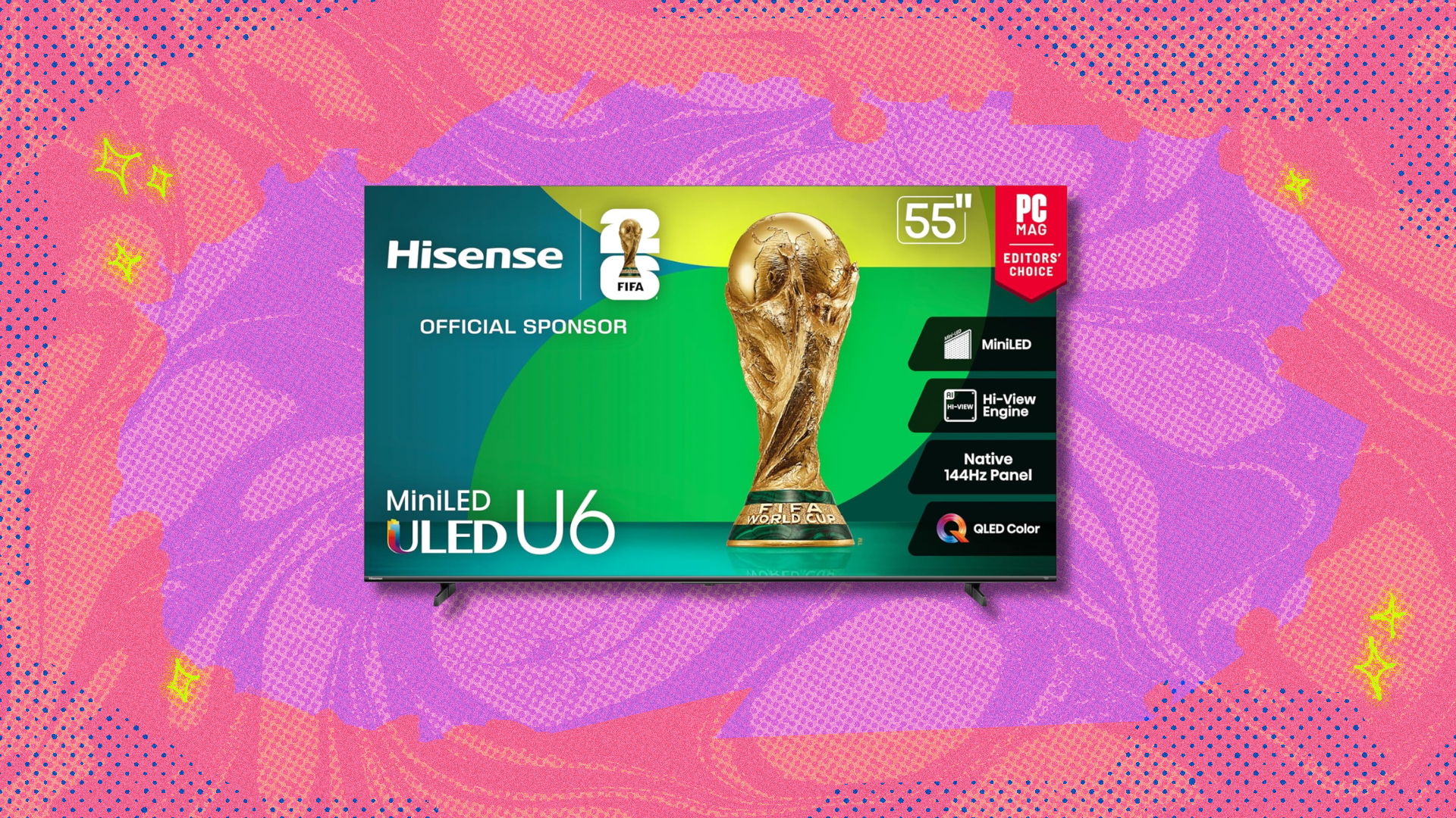The Hisense 55-inch Class U6 TV just got a $150 discount just in time for the World Cup