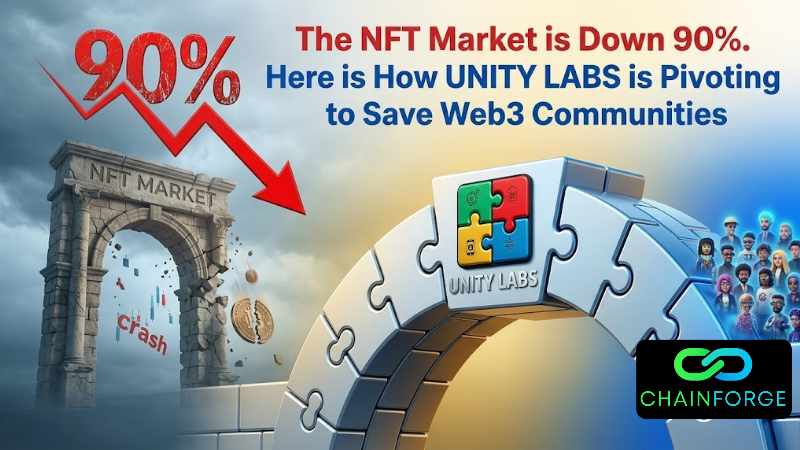 The NFT Market is Down 90%: Here is How Unity Labs is Pivoting to Save Web3 Communities.