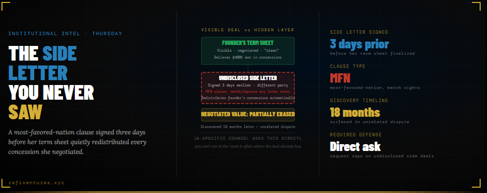 The Side Letter Strategic Acquirers Don’t Want You to See