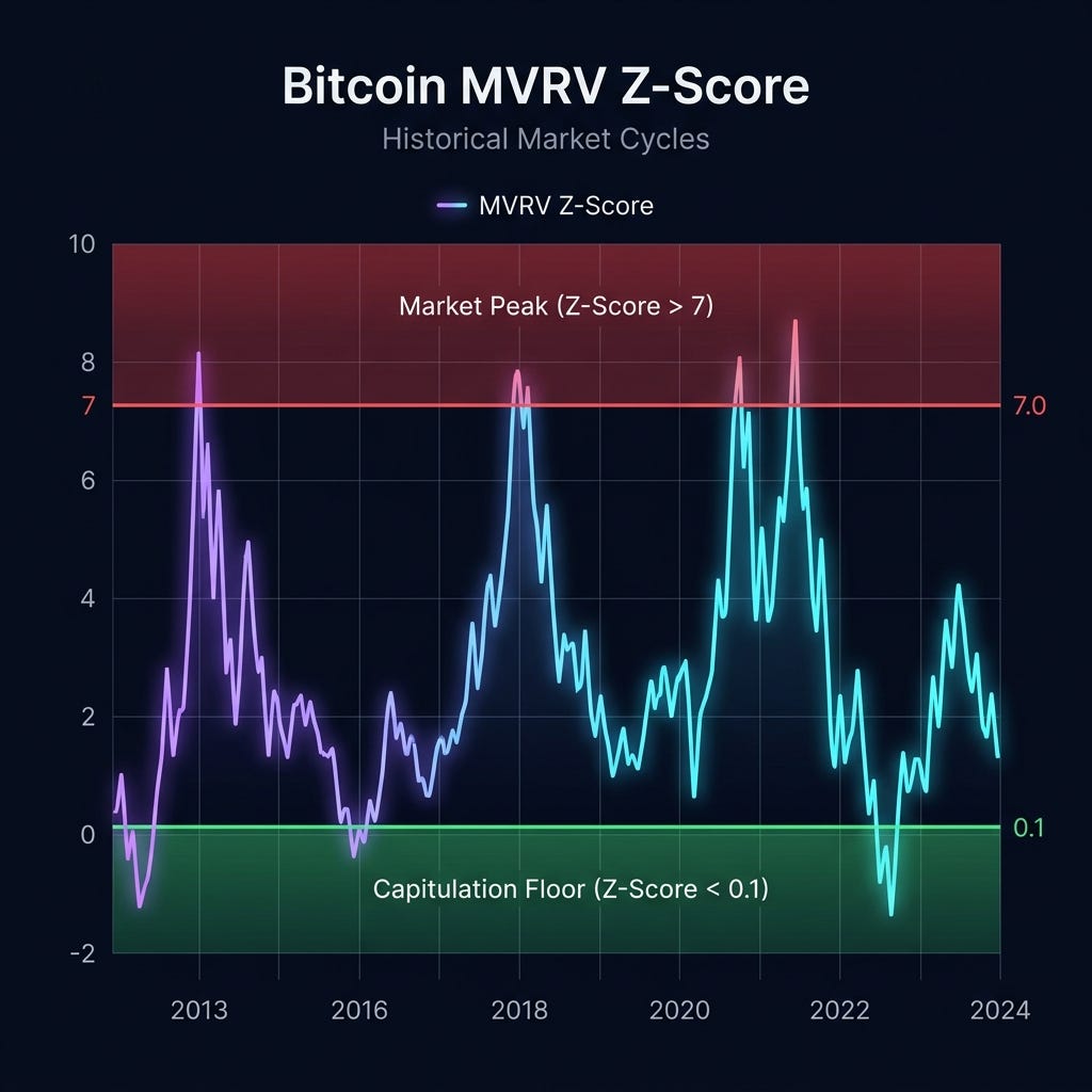 The Ultimate On-Chain Cheat Code: How to Read the Bitcoin MVRV Z-Score