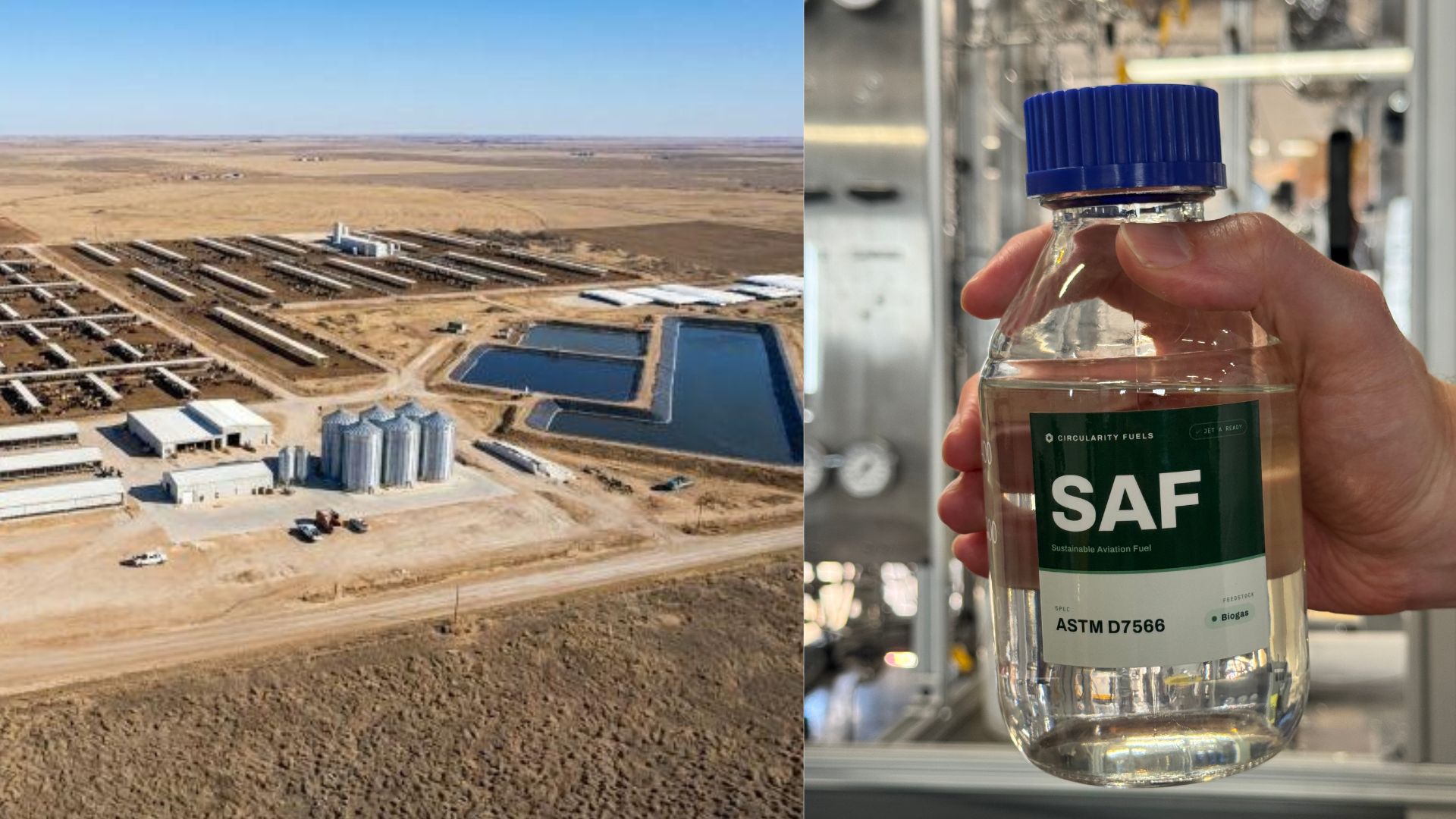 US achieves world’s first end-to-end conversion of cow manure biogas into jet fuel