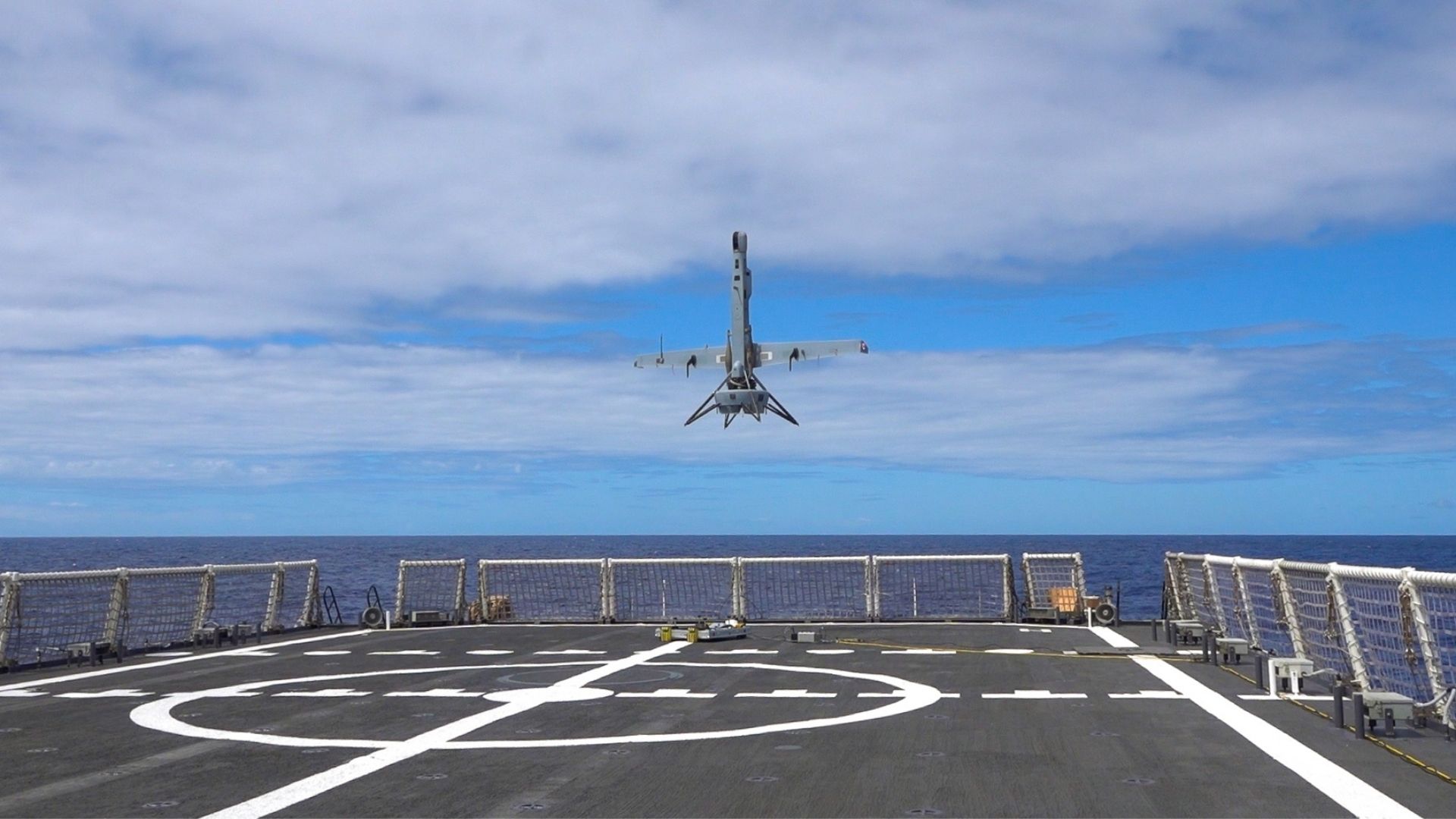 US Marines launch long-endurance spy drone from warship in South China Sea