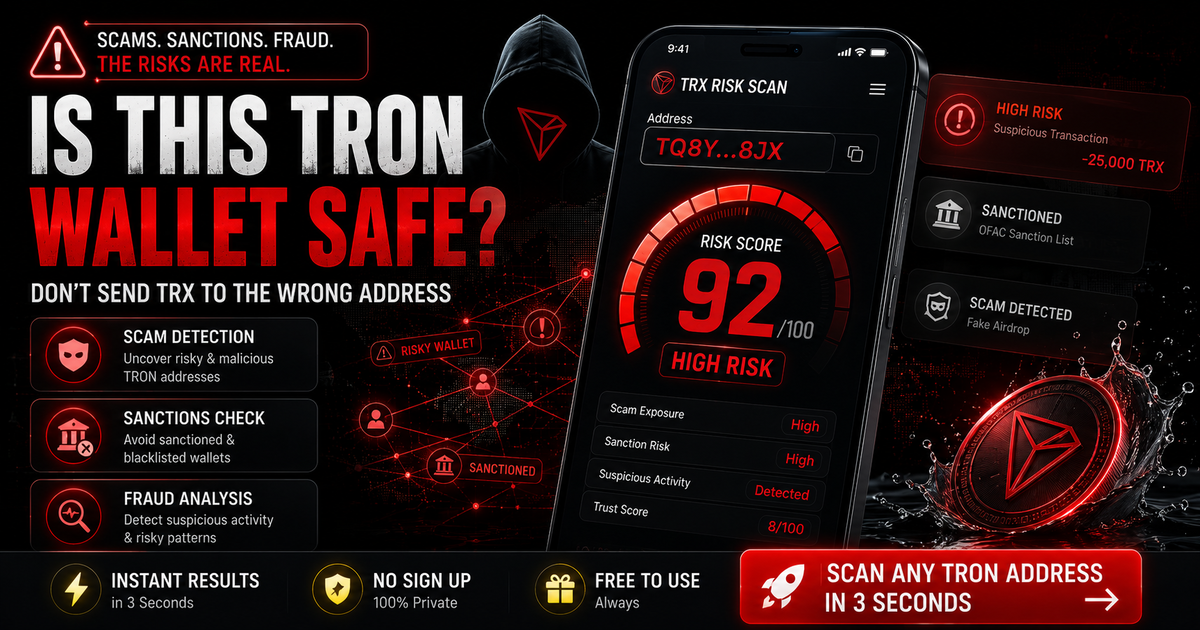What Makes a TRON Wallet High Risk? (Complete Breakdown of Risk Signals in 2026)
