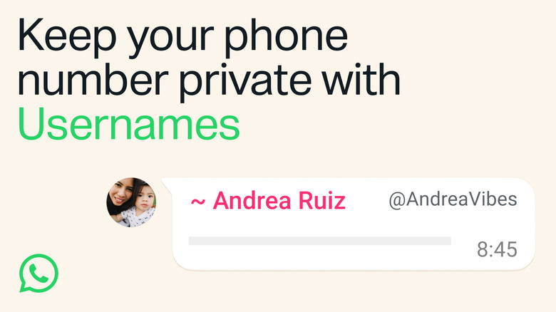 WhatsApp introduces usernames so you can chat without phone numbers