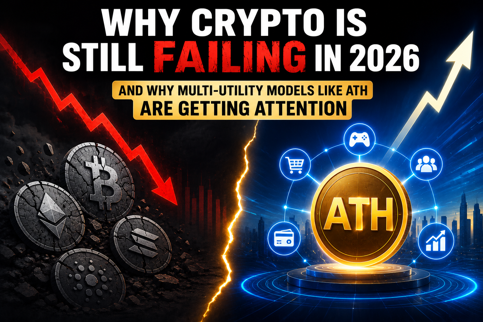 Why Crypto Is Still Failing in 2026 And Why Multi-Utility Models Like ATH Are Getting Attention