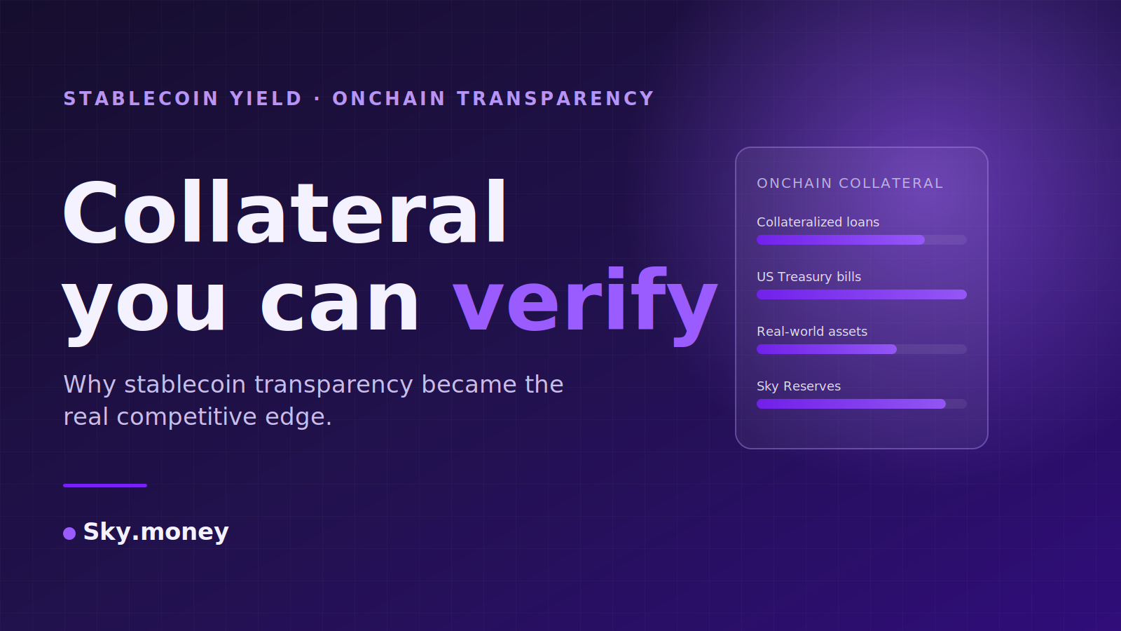 Why Stablecoin Collateral Transparency Is Becoming a Competitive Differentiator