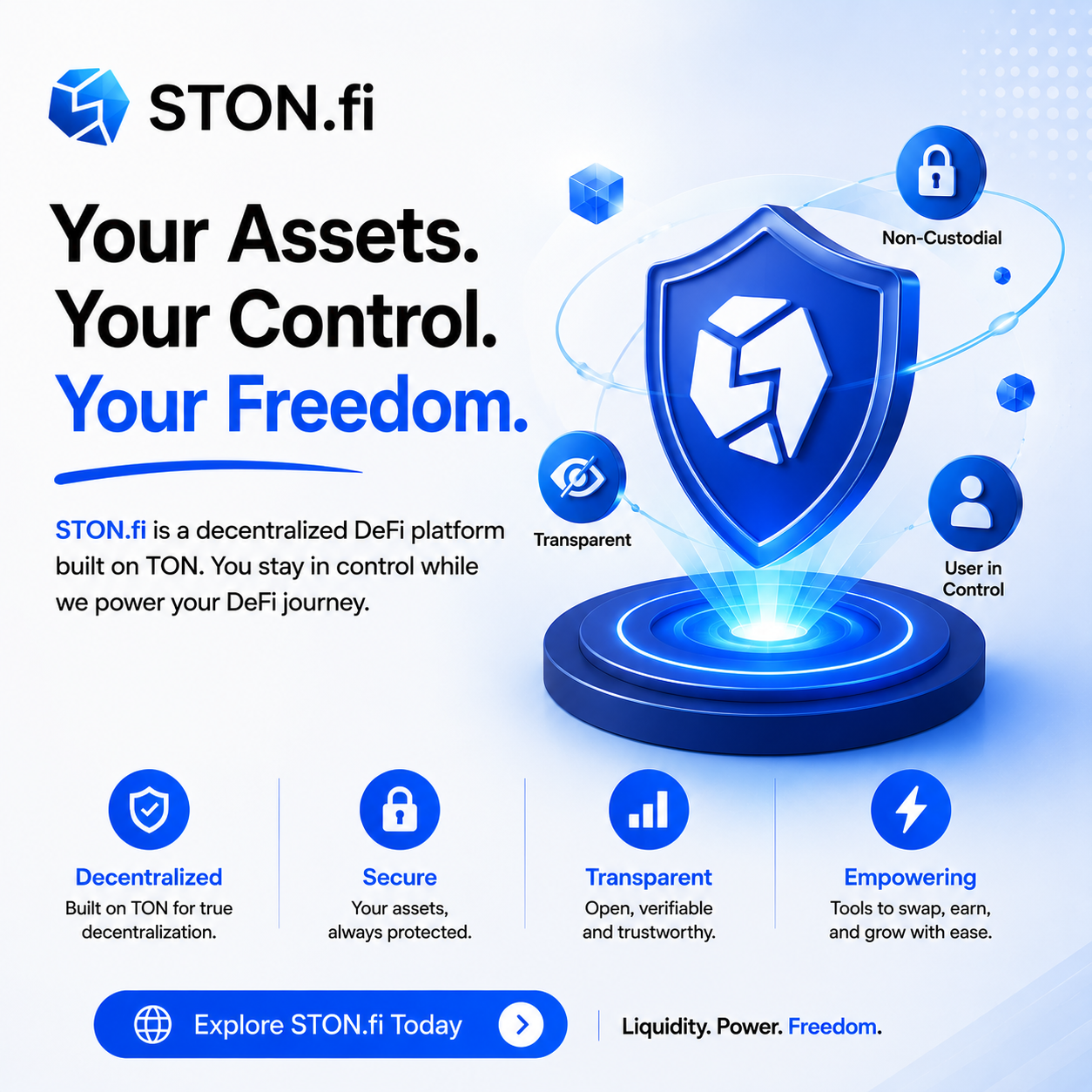 Your Assets. Your Control. Your Freedom. The STONfi Advantage in DeFi