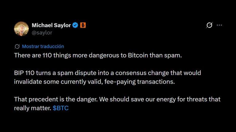 ‘110 Things More Dangerous’: Michael Saylor Slams Bitcoin’s Controversial Anti-Spam Fork