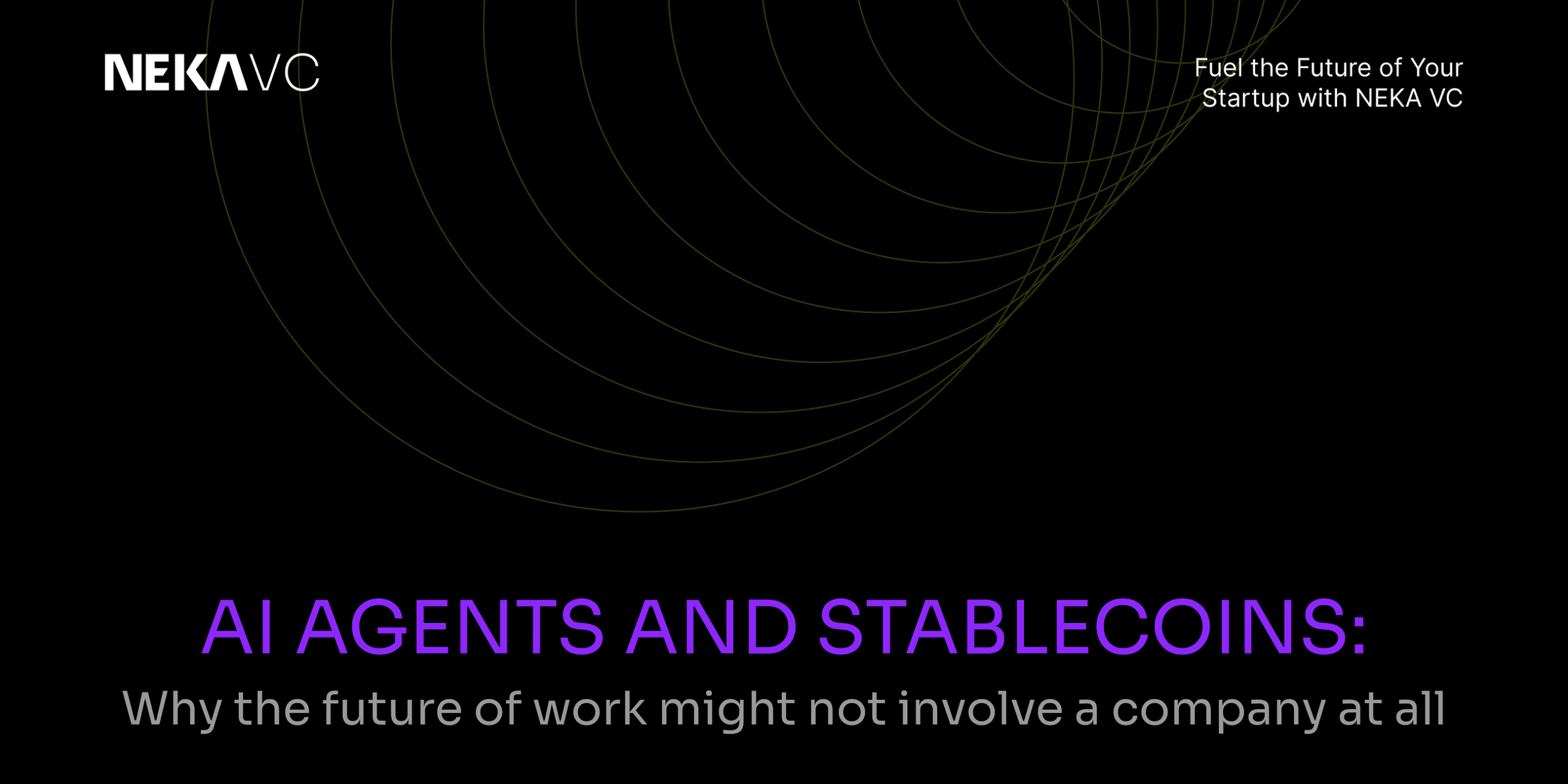 AI agents and stablecoins: Why the future of work might not involve a company at all.