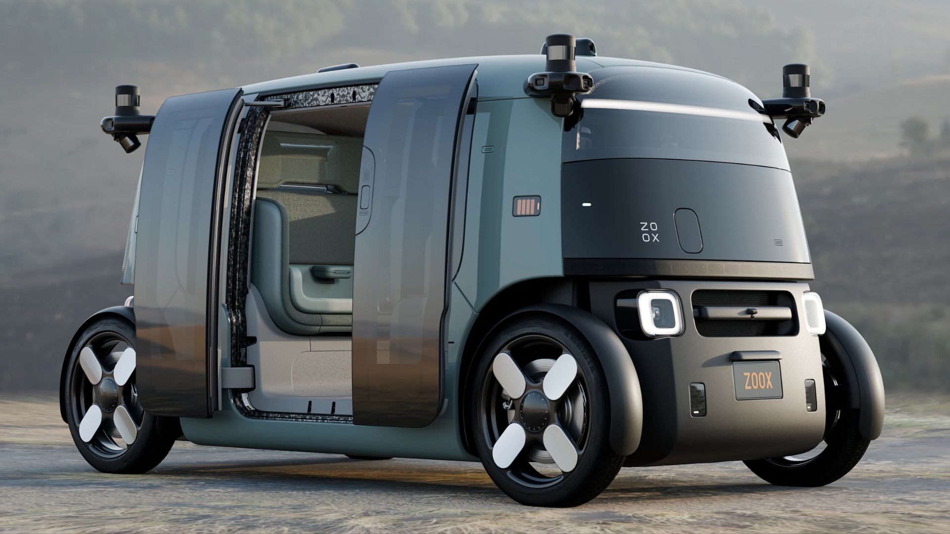 Amazon’s steering wheel-free Zoox robotaxi wins first federal approval for paid rides