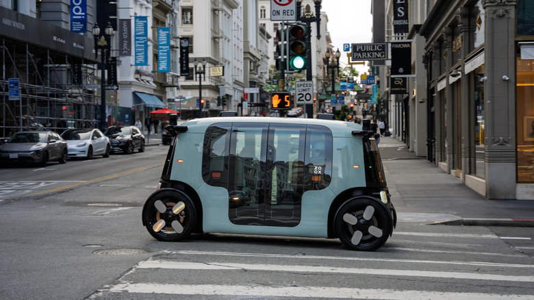 Amazon’s Zoox is the first steering wheel-free robotaxi to get regulatory approval for paid rides
