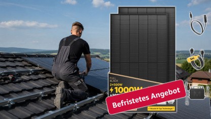Anzeige: Balkonkraftwerk mit 1.000 Watt fällt bei Amazon limitiert unter 250 Euro