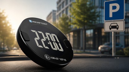 Anzeige: Elektronische Parkscheibe zum Tiefstpreis für unter 23 Euro