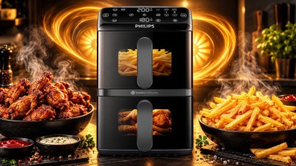 Anzeige: Philips Airfryer mit Doppelkammer zum Aktionspreis unter 180 Euro bei Amazon