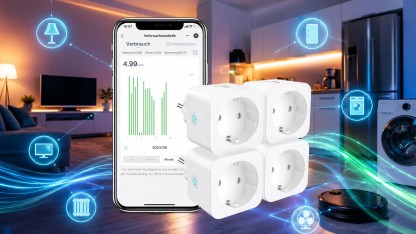 Anzeige: Smart-Steckdose mit Alexa und Google Home im 4er-Pack für nur 7 Euro pro Stück bei Amazon