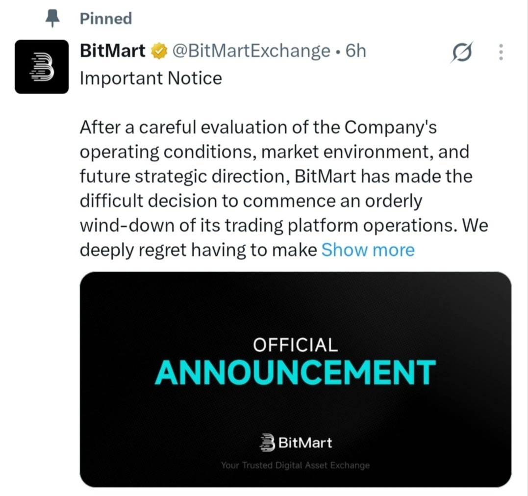 ATEG Capital Official Statement on the BitMart Platform Announcement