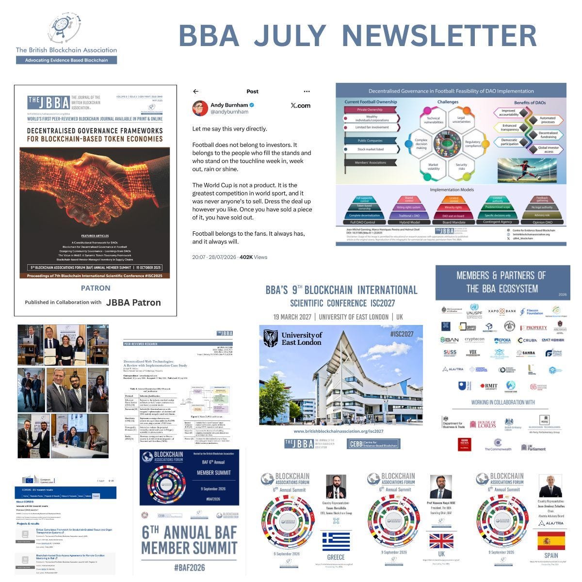 BBA July 2026 Digest: The Latest in Evidence-Based Blockchain