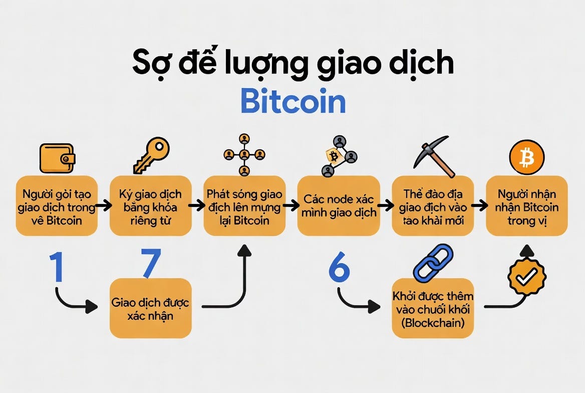 Bitcoin hoạt động như thế nào?