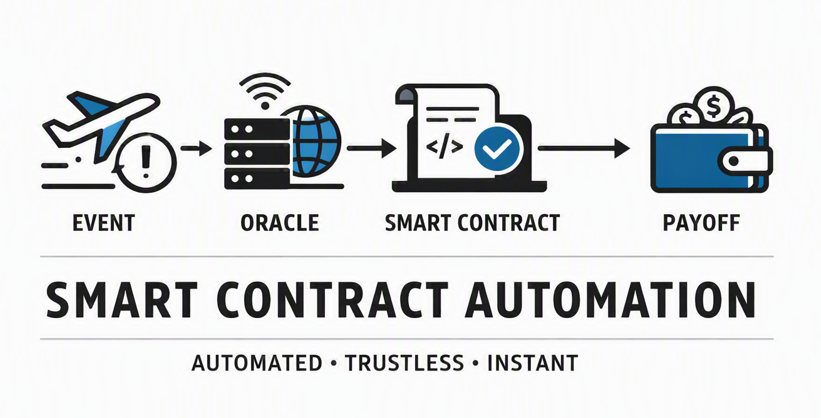 Blockchain: How Smart Contracts Trigger Automatic Payoffs — No Bank, No Claims Form, No Human in…