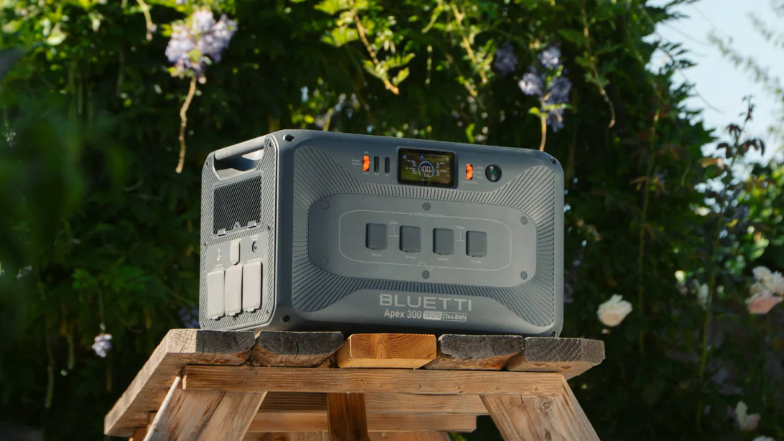Combat power outages this summer with $200 off the Bluetti Apex 300 portable power station