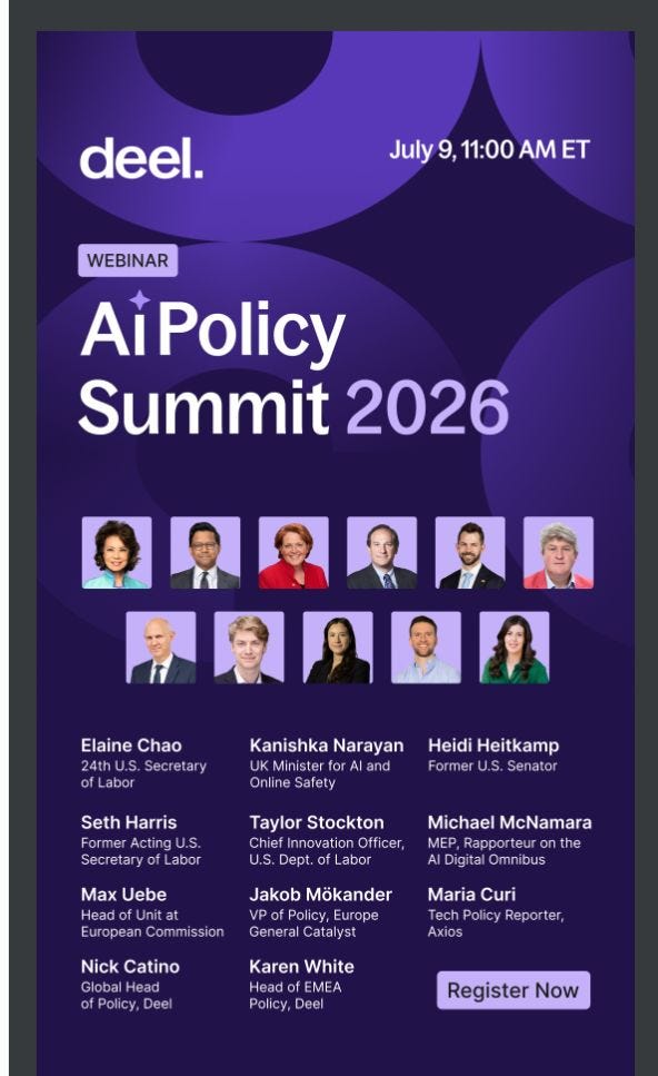 **Don’t Miss the Deel AI Policy Summit 2026: The Conversation Global Leaders Need**