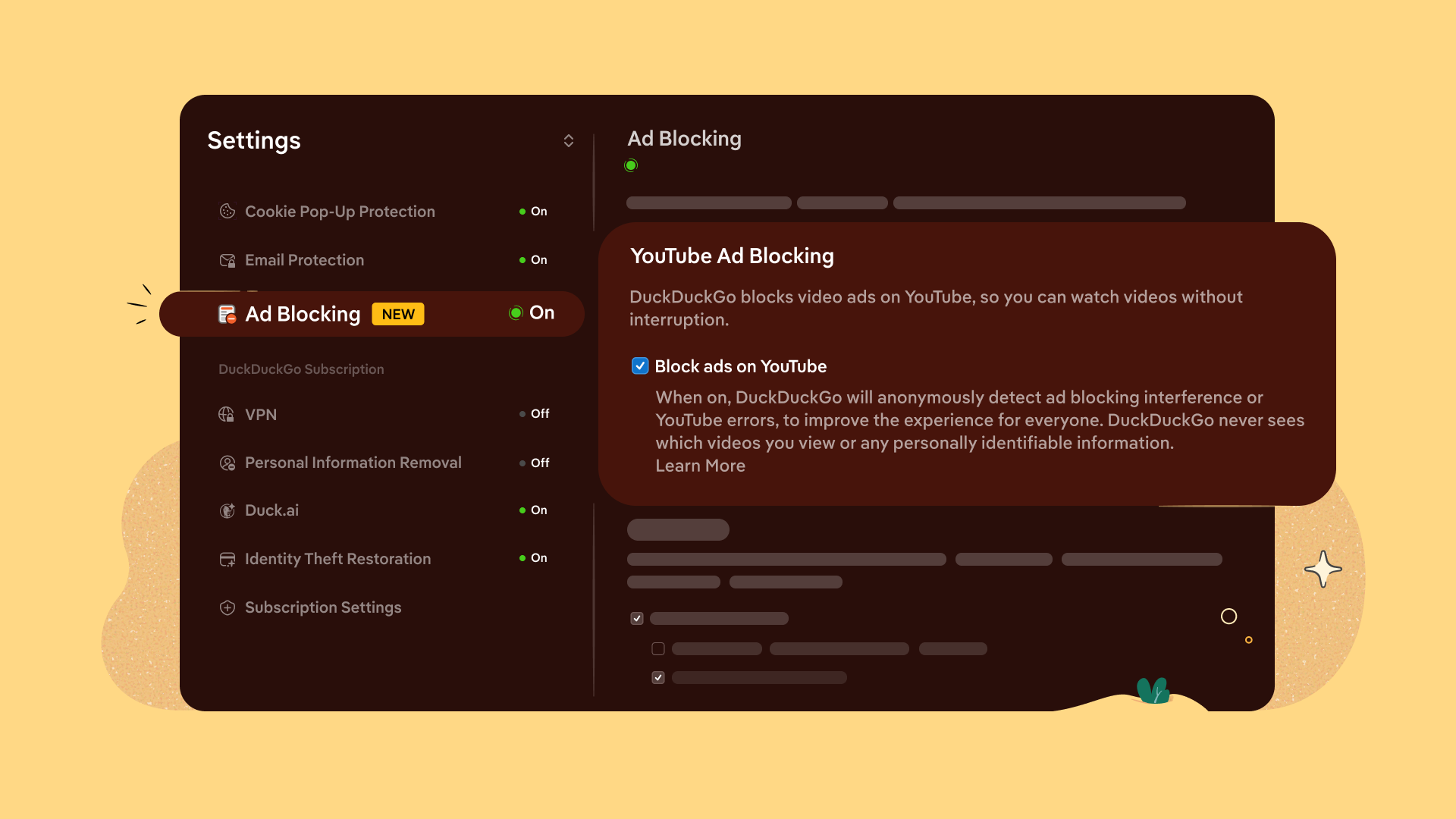 DuckDuckGos web browser will now automatically block YouTube ads