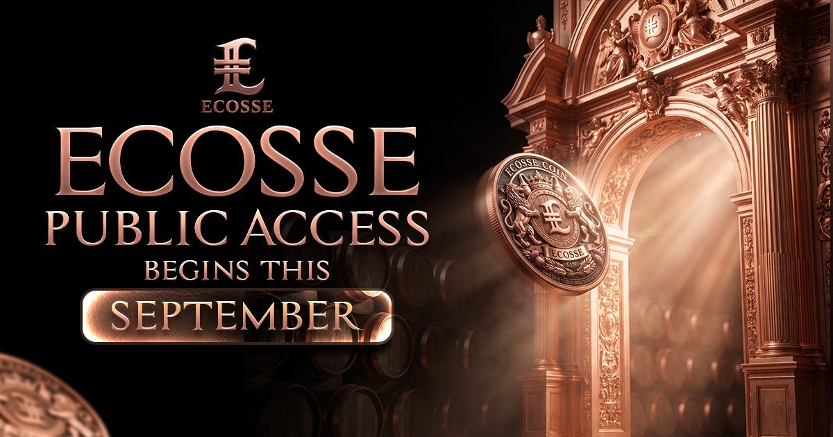ECOSSE Goes Live This September: Unique Whisky-Backed Token Ready to Meet the Market!