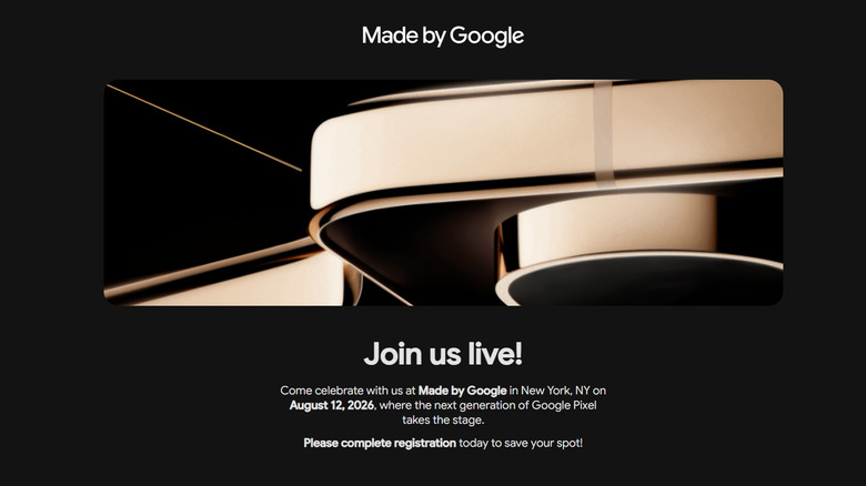 Google’s next Pixel event is on August 12