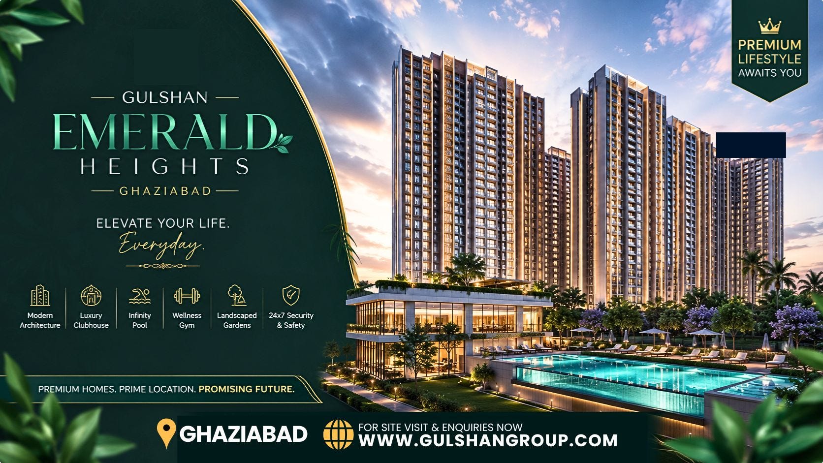 Gulshan Emerald Heights Ghaziabad With Modern Architecture And Premium Lifestyle Facilities