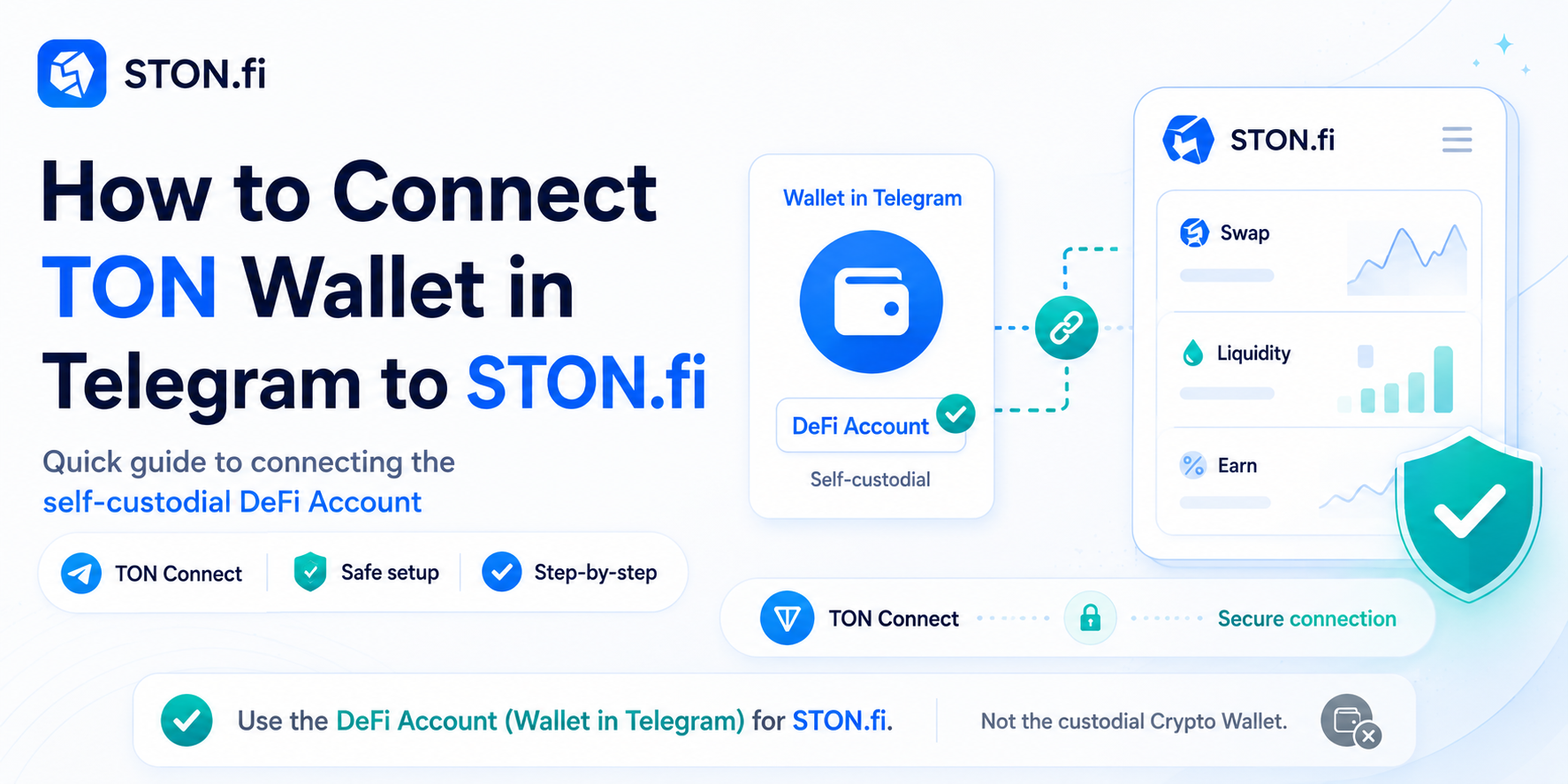 How to Connect TON Wallet in Telegram to STON.fi