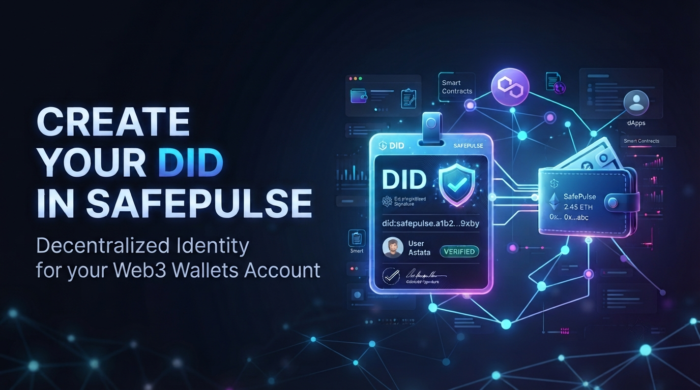 How to Create a DID (Decentralized Identifier) for Wallet Account in SafePulse