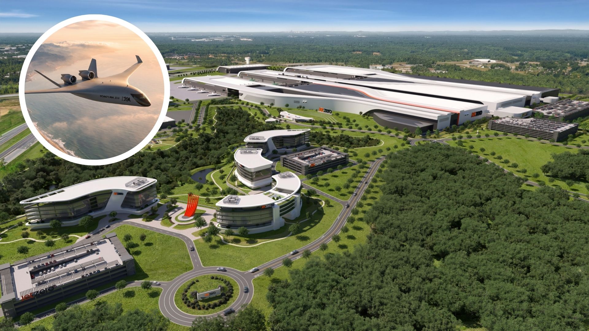 JetZero eyes $3B for blended-wing aircraft factory built around digital twin tech
