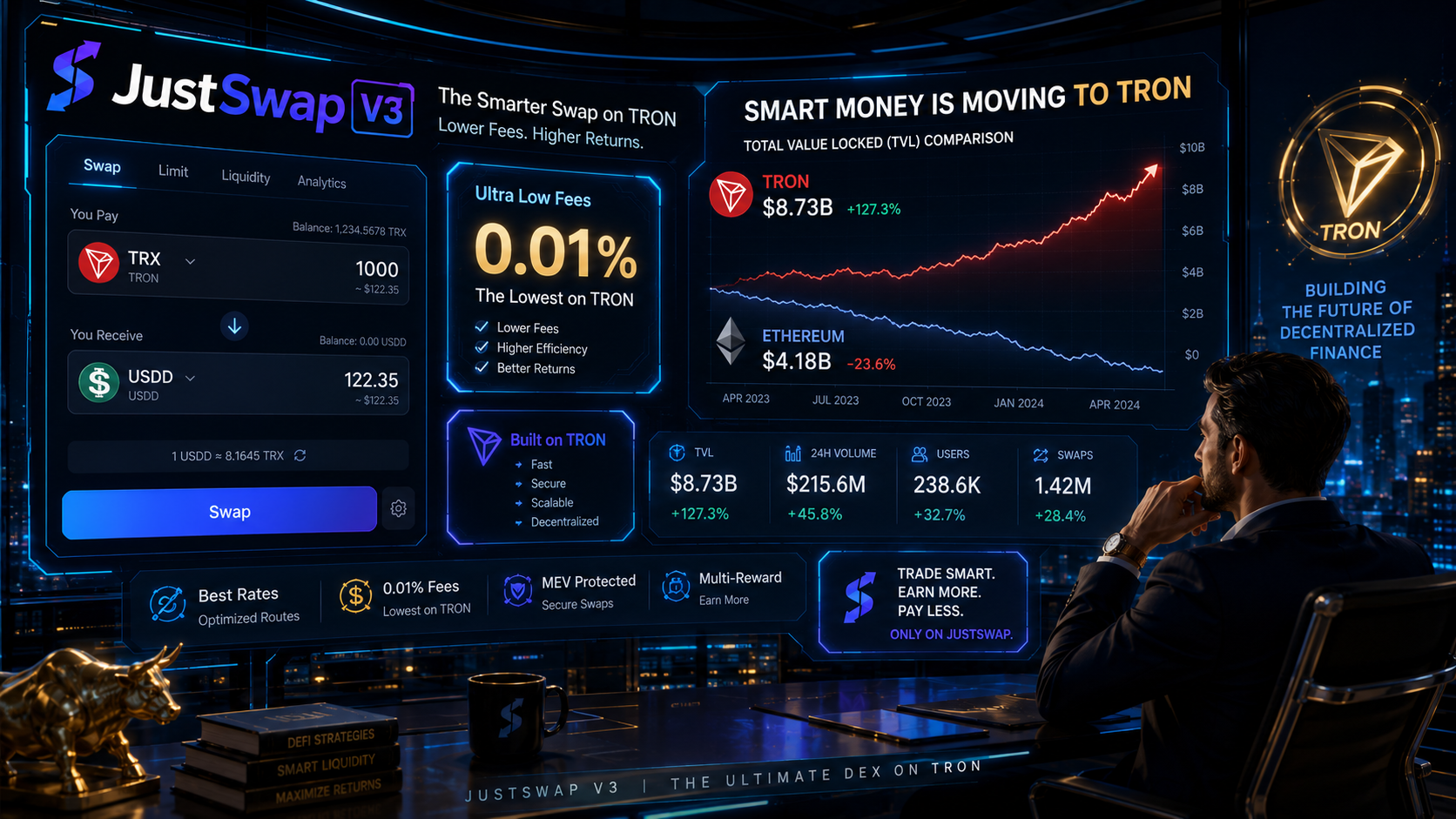 JustSwap V3 Review 2026: The TRON DEX That Just Made Ethereum Irrelevant