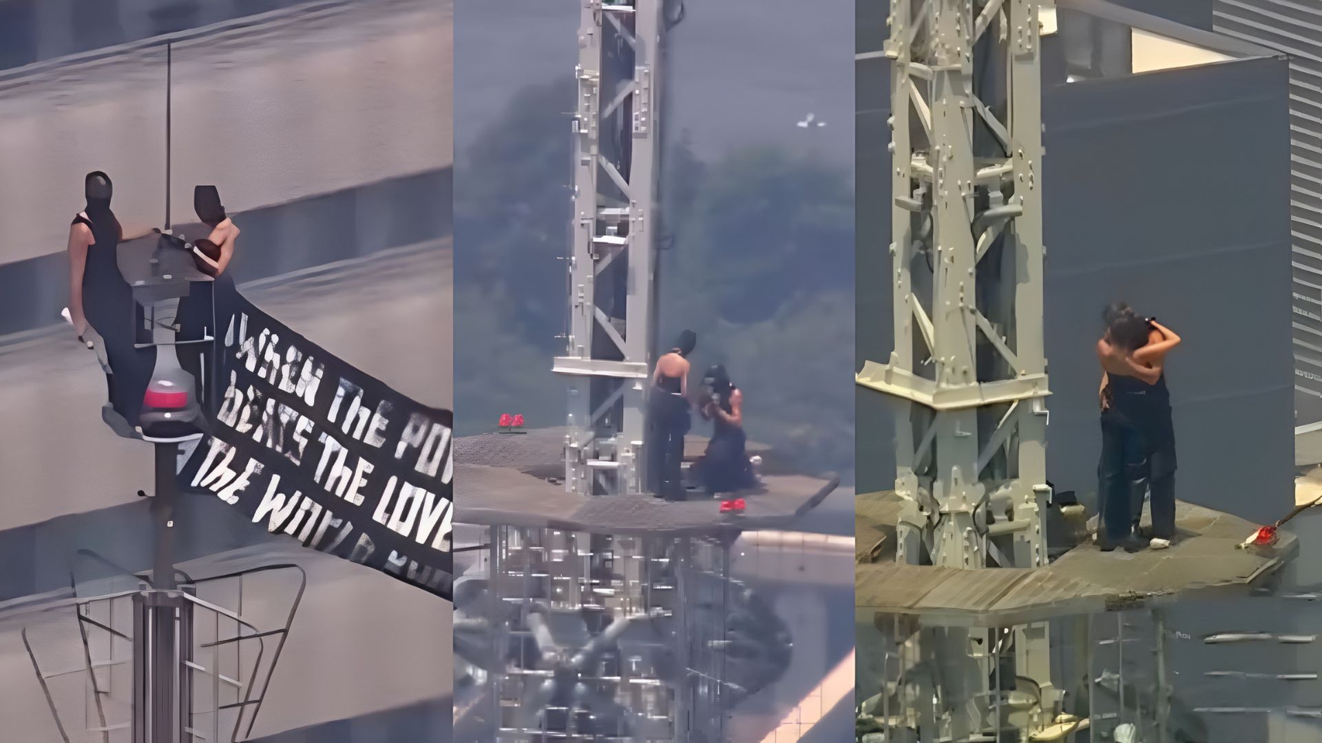Love at new heights: Pair climbs 1,454-foot Empire State Building for sky-high proposal