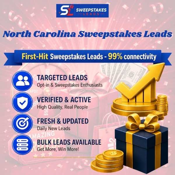 North Carolina Sweepstakes Leads