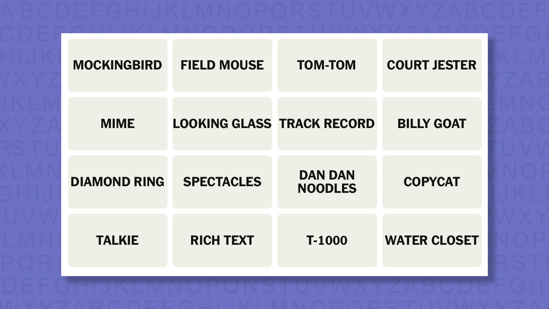 NYT Connections hints and answers for Thursday, July 2 (game #1117)