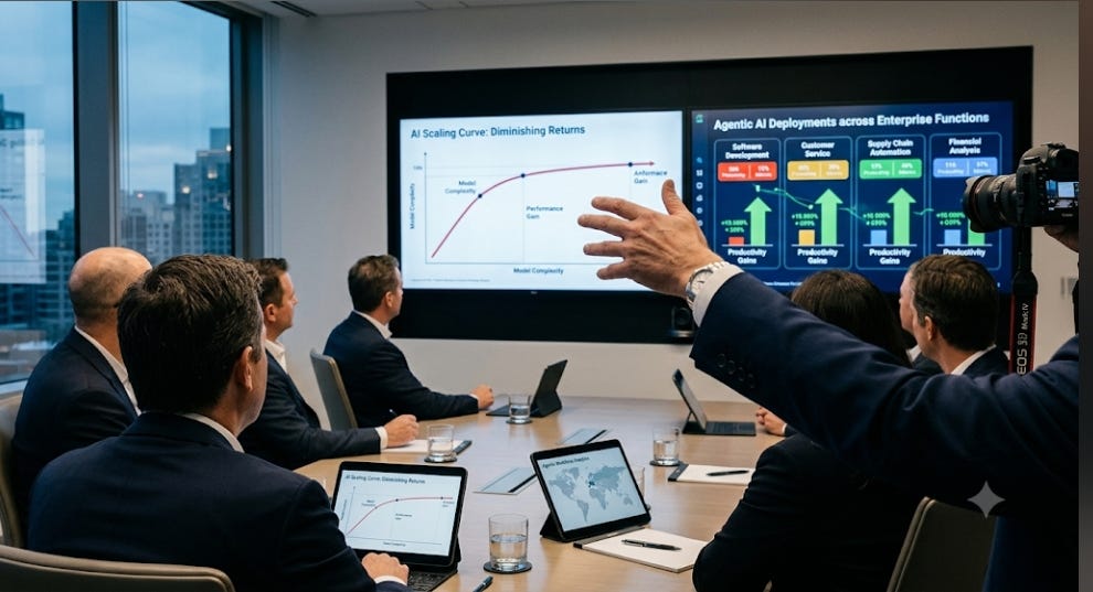 Post-Scaling AI: From Model Arms Race to Productivity Era