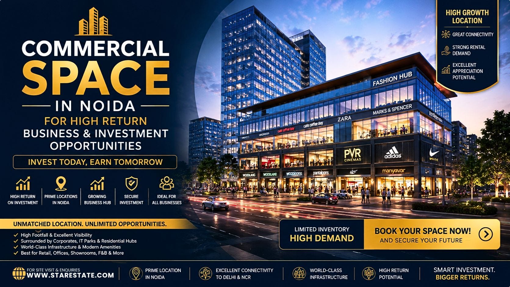 Premium Commercial Space In Noida Designed For Modern Businesses And Investors
