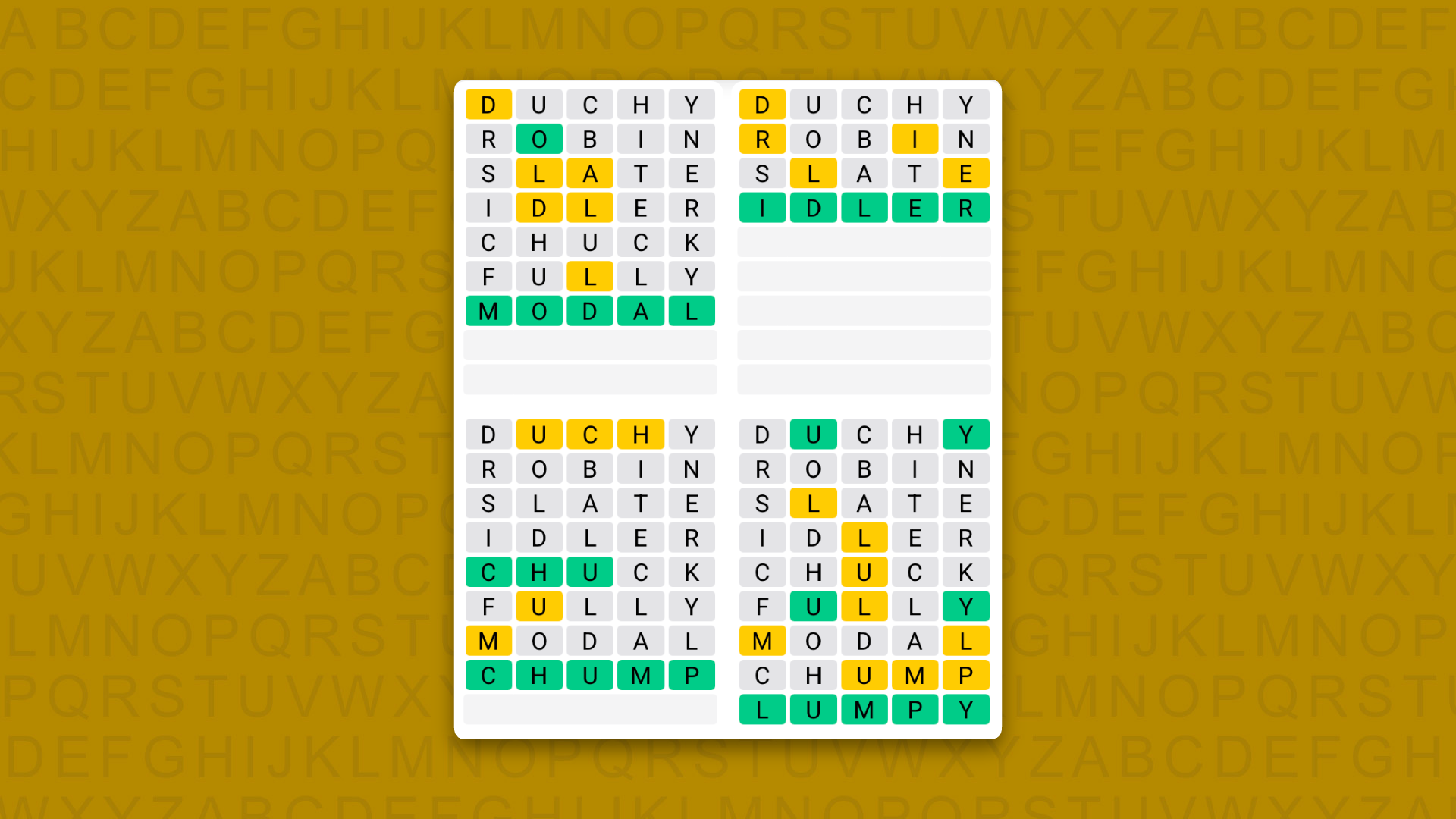 Quordle hints and answers for Thursday, July 30 (game #1648)