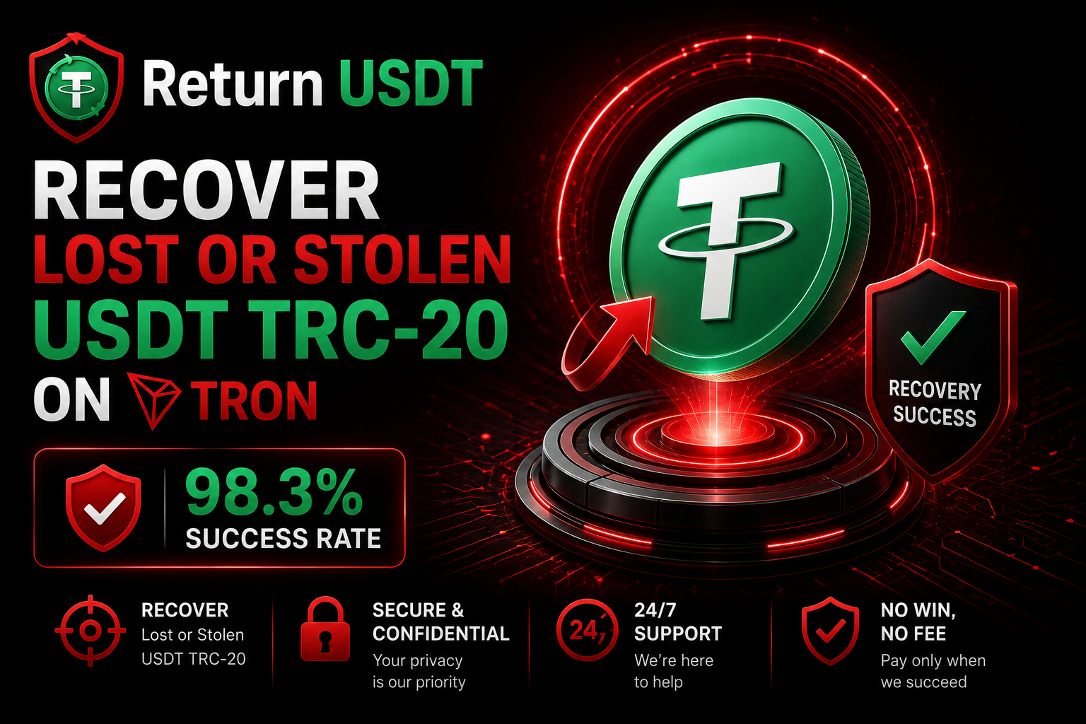Return USDT — Recover Lost or Stolen USDT TRC-20 on TRON with 98.3% Success Rate