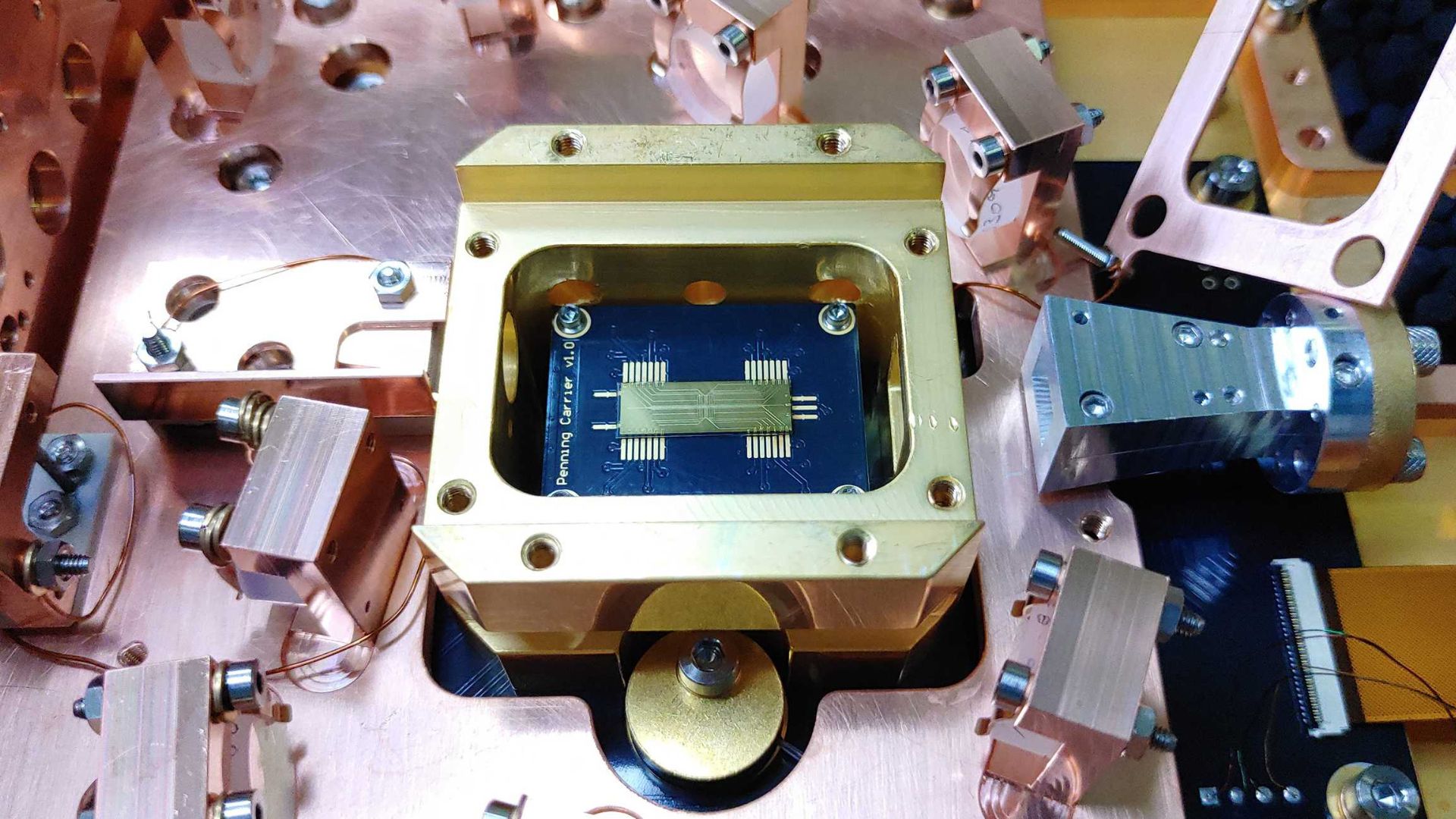 Single ion scans hidden 3D electromagnetic fields to improve quantum chip performance