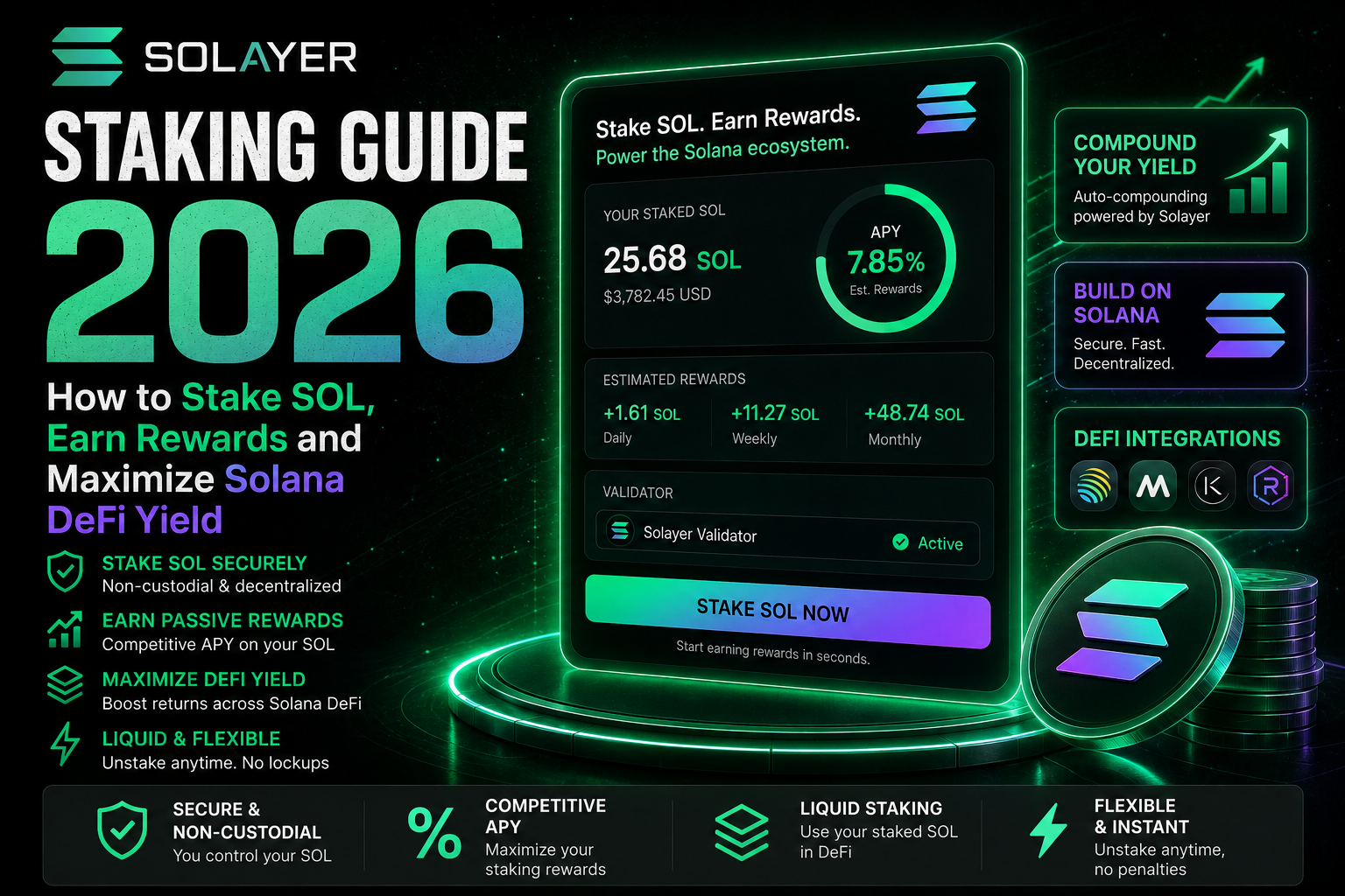 Solayer Staking Guide 2026: How to Stake SOL, Earn Rewards and Maximize Solana DeFi Yield