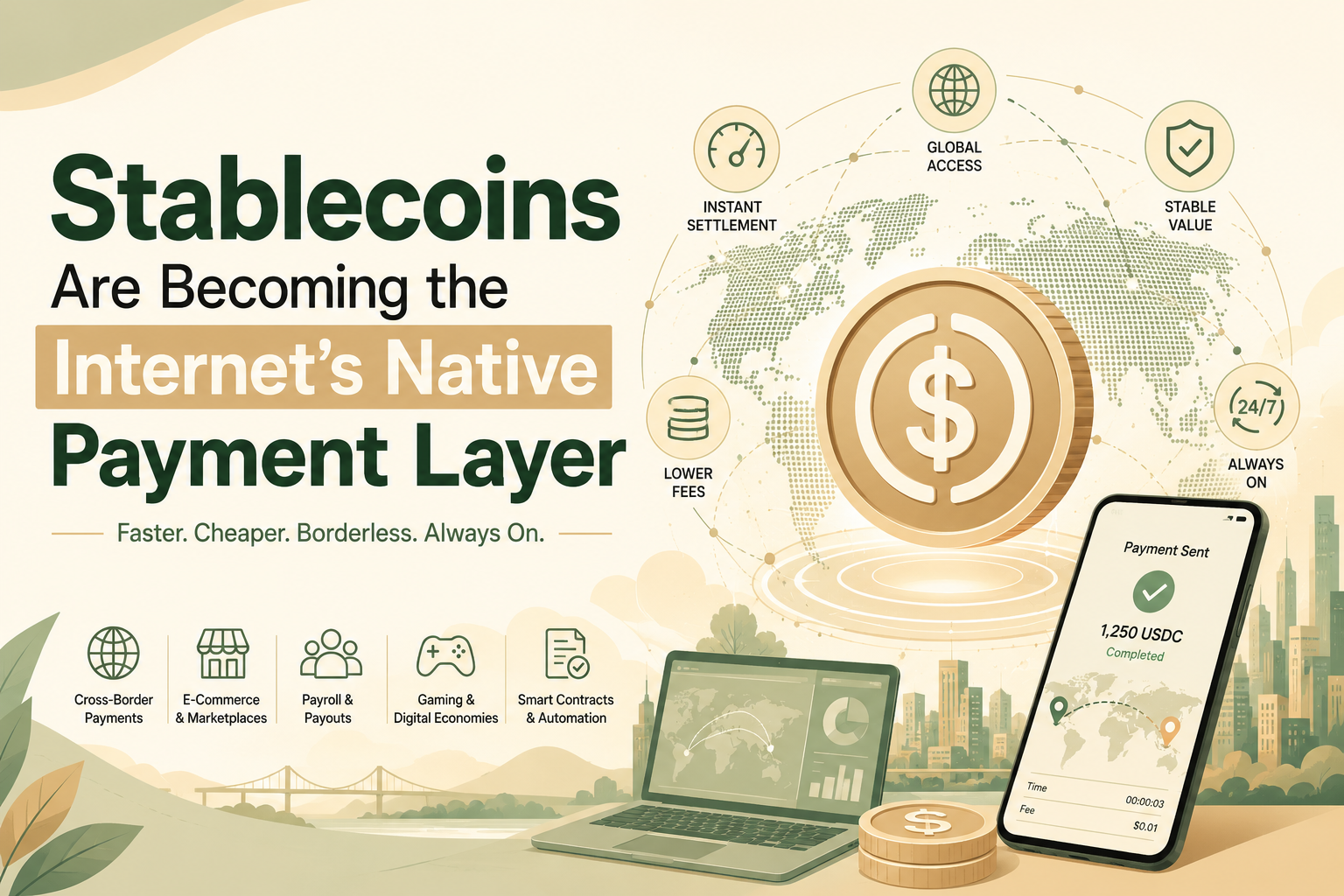 Stablecoins Are Becoming the Internet’s Native Payment Layer