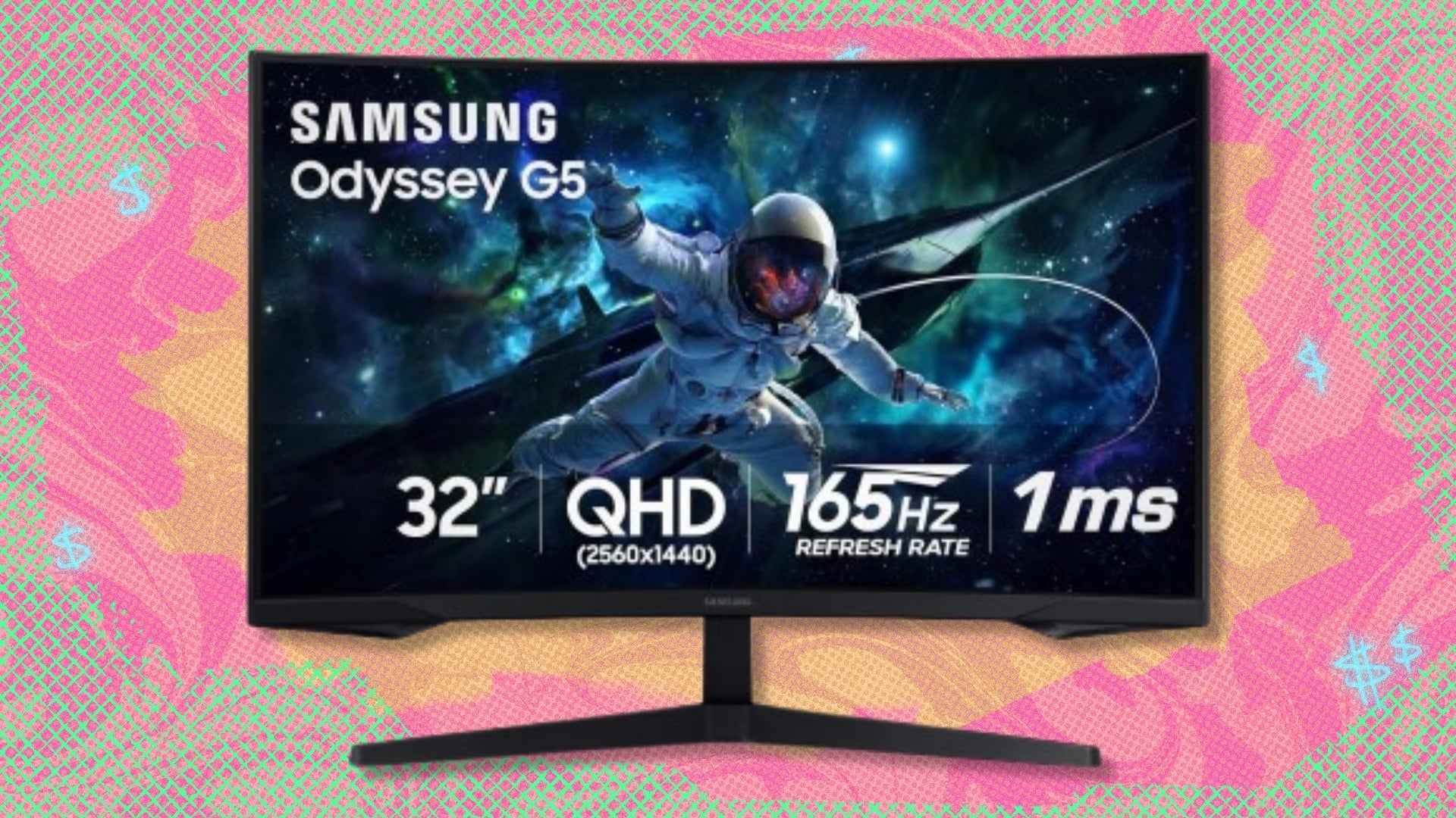 The 32-inch curved Samsung G55C gaming monitor is $130 off at Amazon — buy now for $190