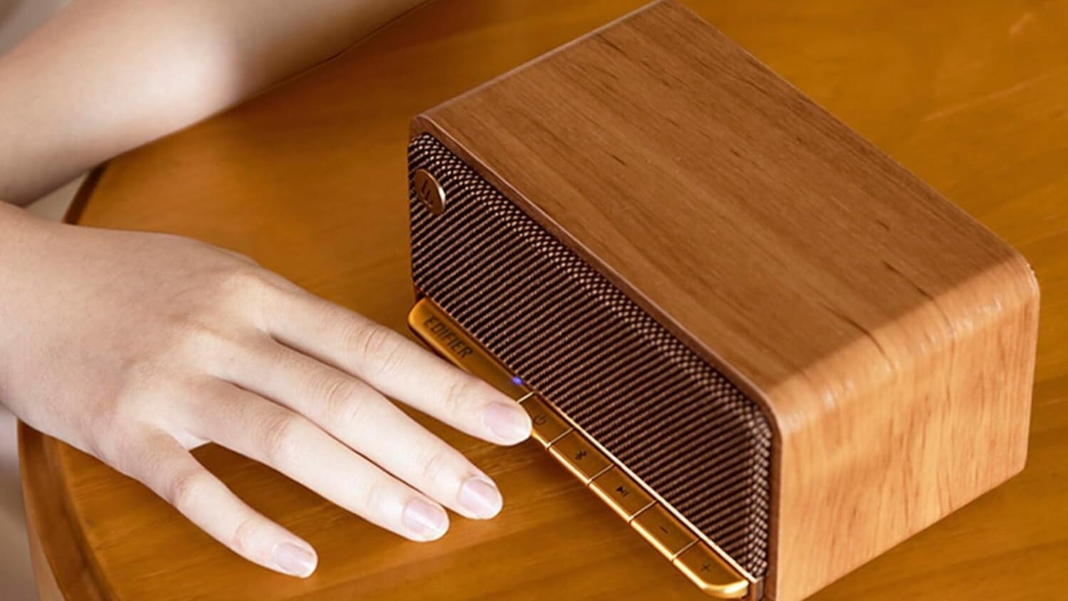 The display-worthy Edifier Vintage Wood Bluetooth speaker is on sale at Amazon for under $80