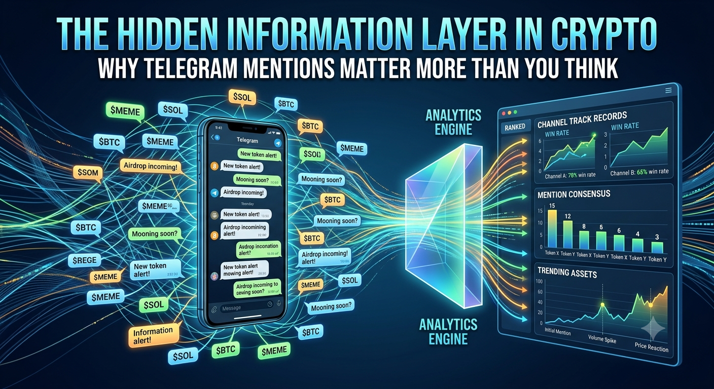 The Hidden Information Layer in Crypto: Why Telegram Mentions May Matter More Than You Think