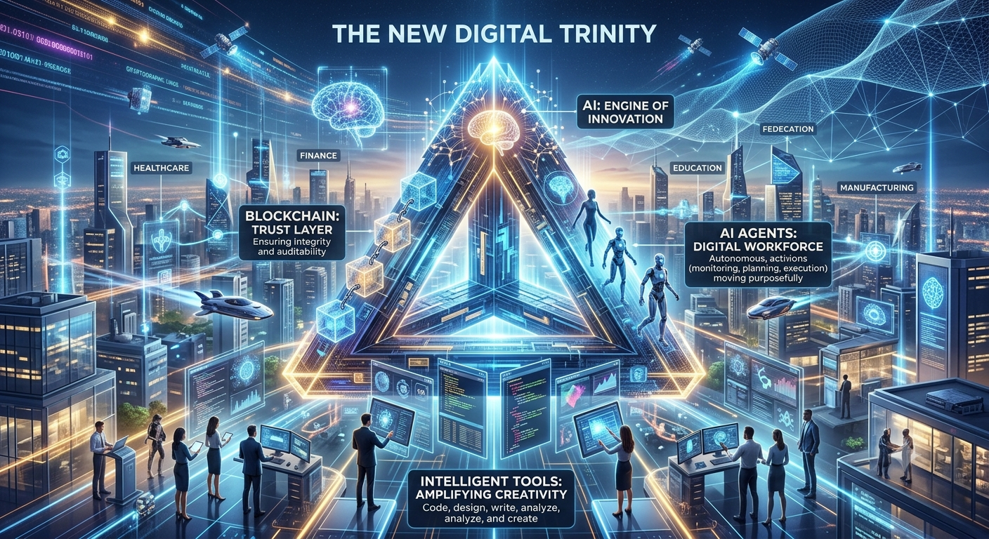 The New Digital Trinity: AI, Blockchain, and the Future of Autonomous Work