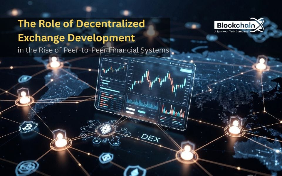 The Role of Decentralized Exchange Development in the Rise of Peer-to-Peer Financial Systems