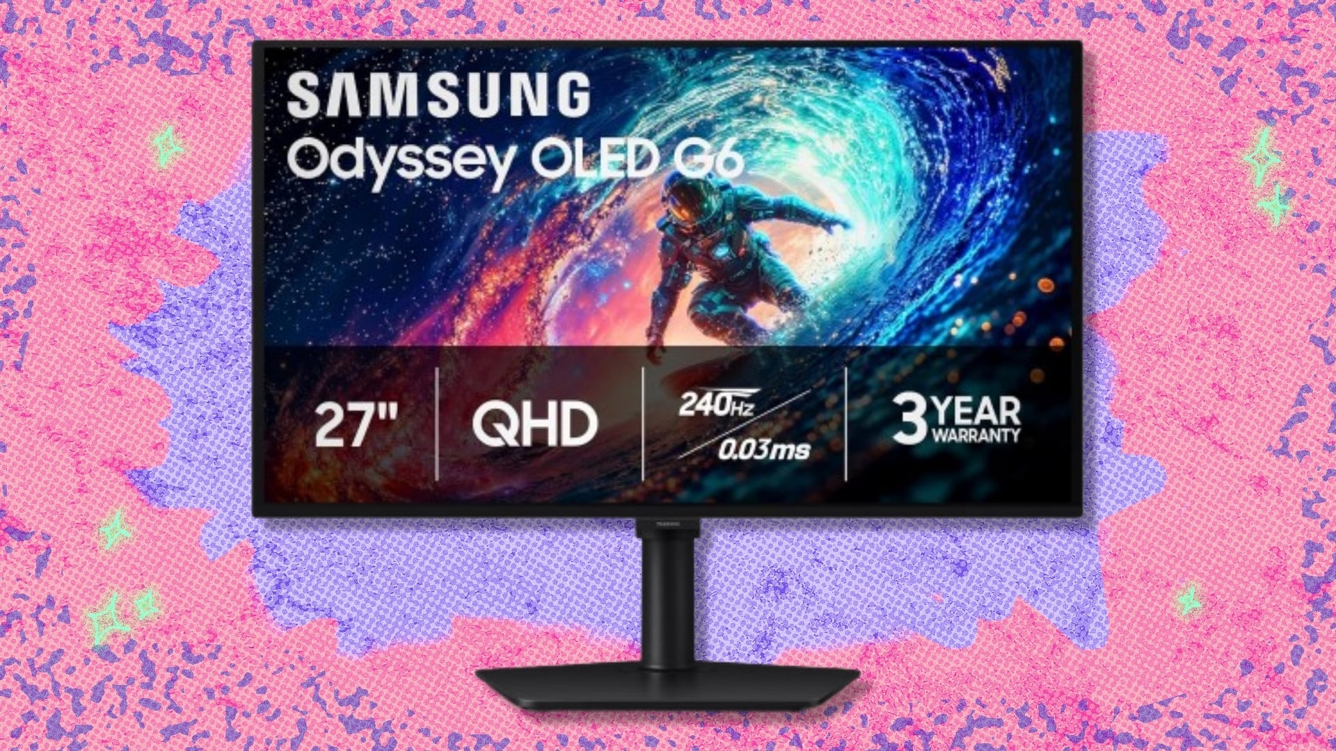 The Samsung Odyssey G6 gaming monitor is $200 off at Amazon — buy now for under $400